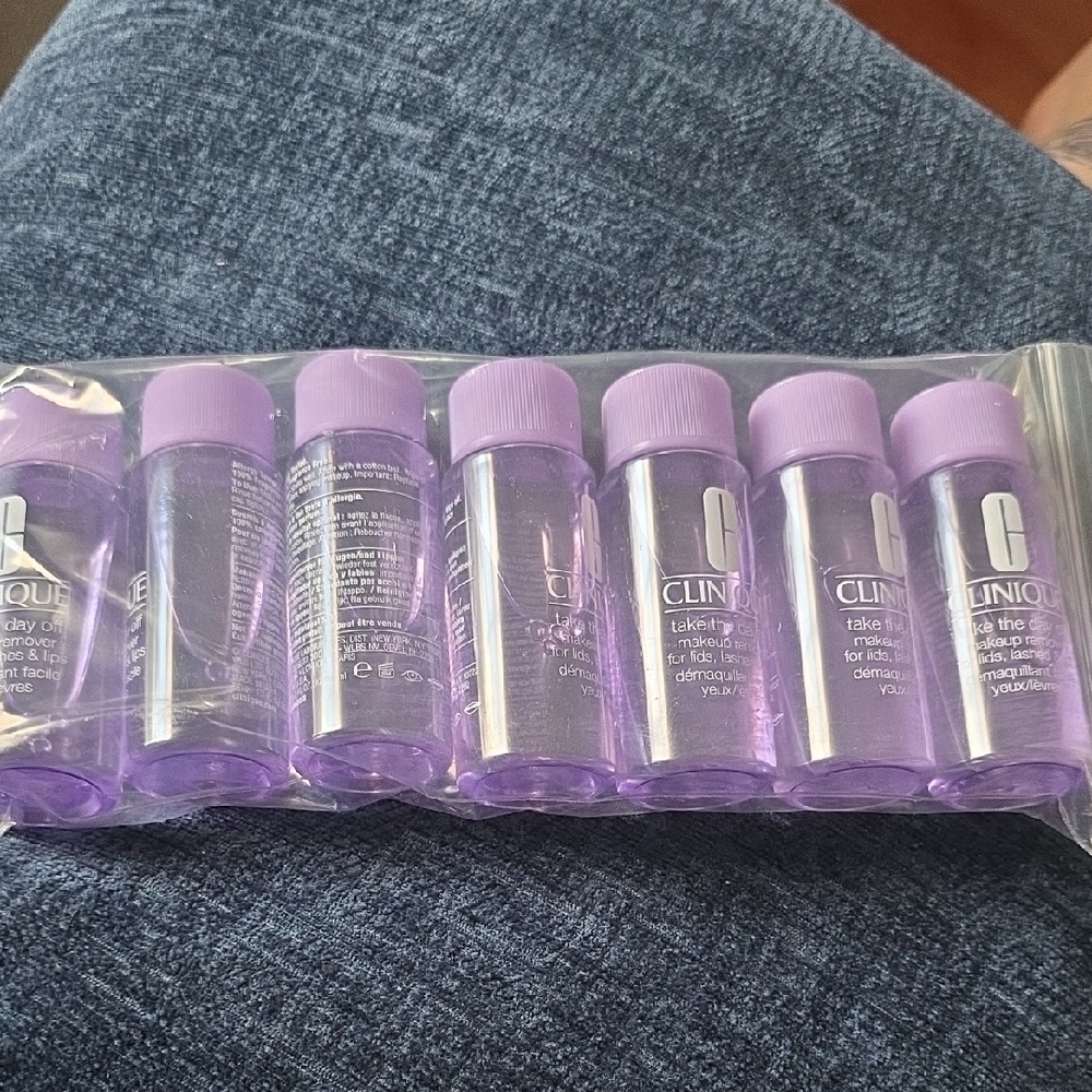 Clinique Purple Travel Bottles Makeup Remover